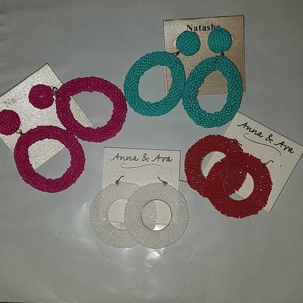 LOT of 4 pairs of earrings NEW
